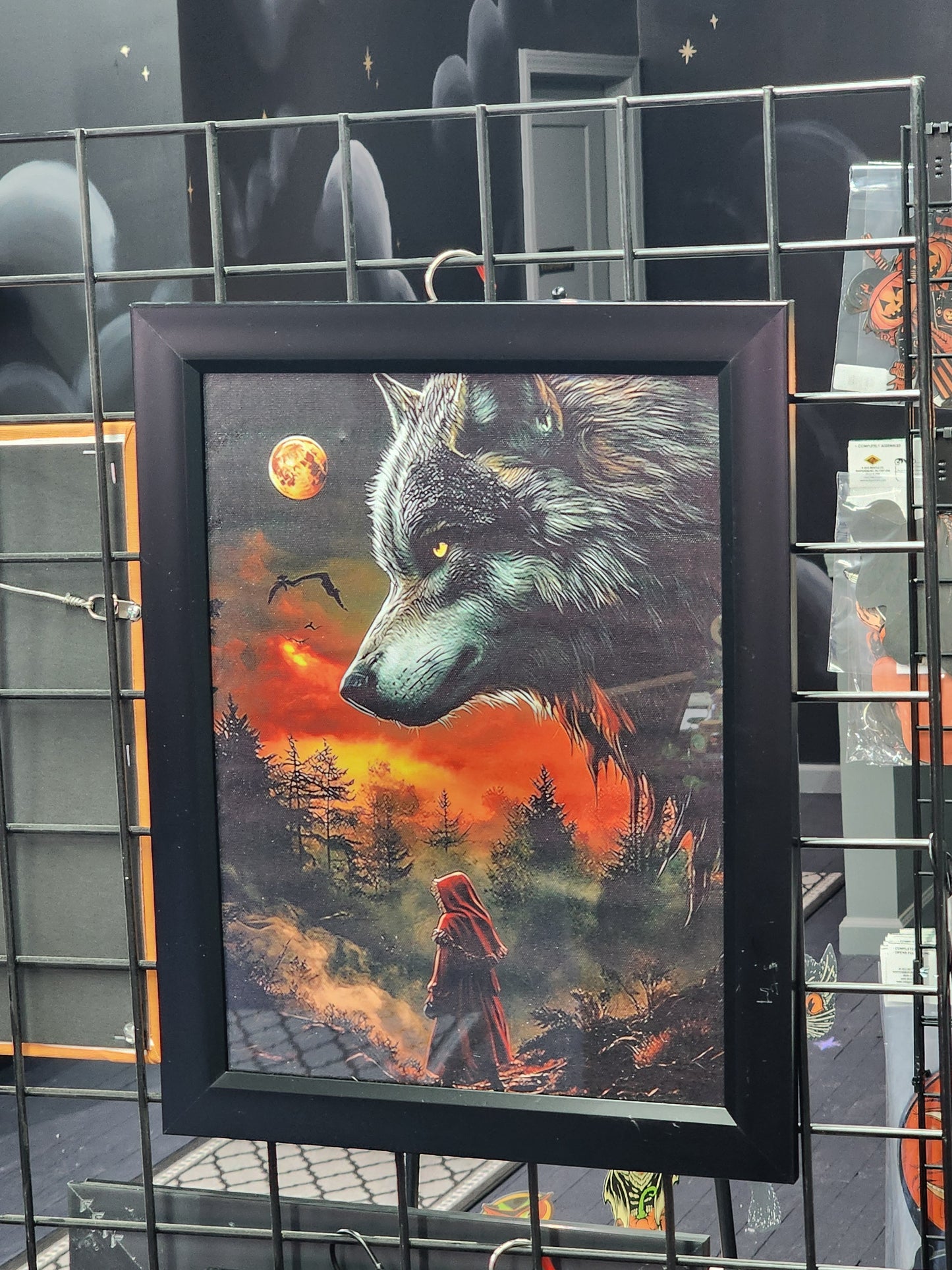 Little Red Riding Hood Framed Print Halloween Gothic Victorian