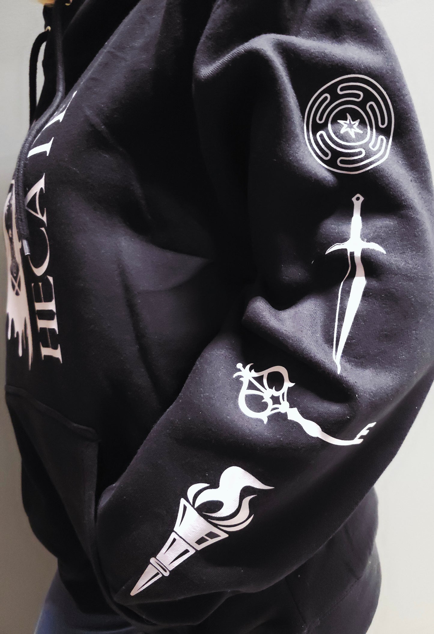 Hecate Custom Black Hoodie Sweatshirt Pullover