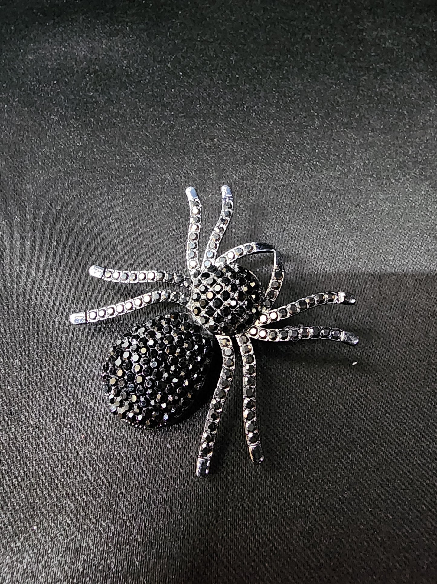 Sparkle Spider Hair Clip Whimsigoth
