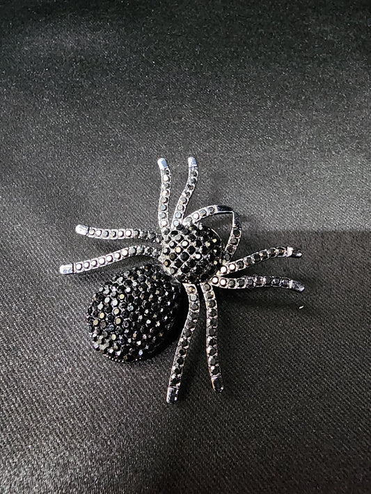 Sparkle Spider Hair Clip Whimsigoth