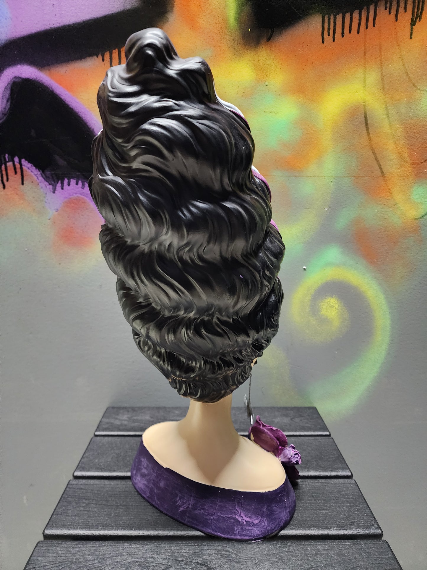 Modern Bride of Frankenstein Bust Statue