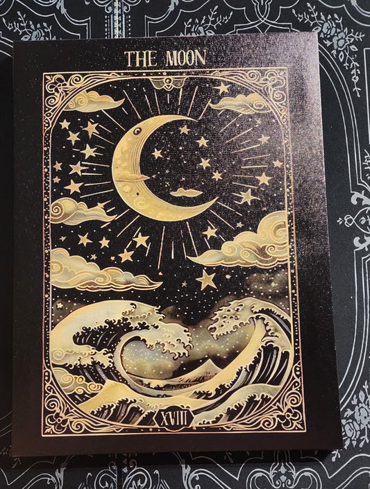 Tarot Sun Moon Star Canvas Print Set of Three