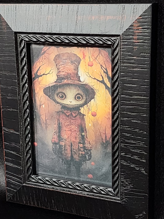 Jimmy Skeleton Cursed Creepy Cute Goth Halloween Framed Print