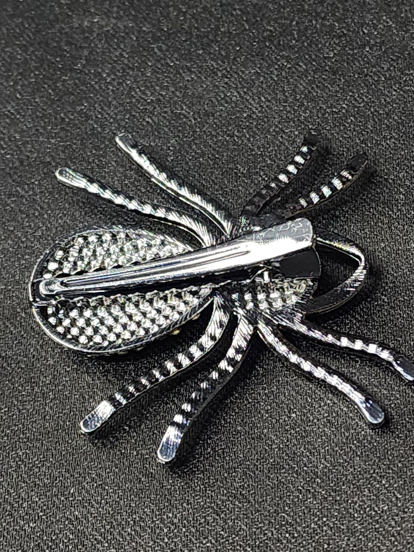 Sparkle Spider Hair Clip Whimsigoth
