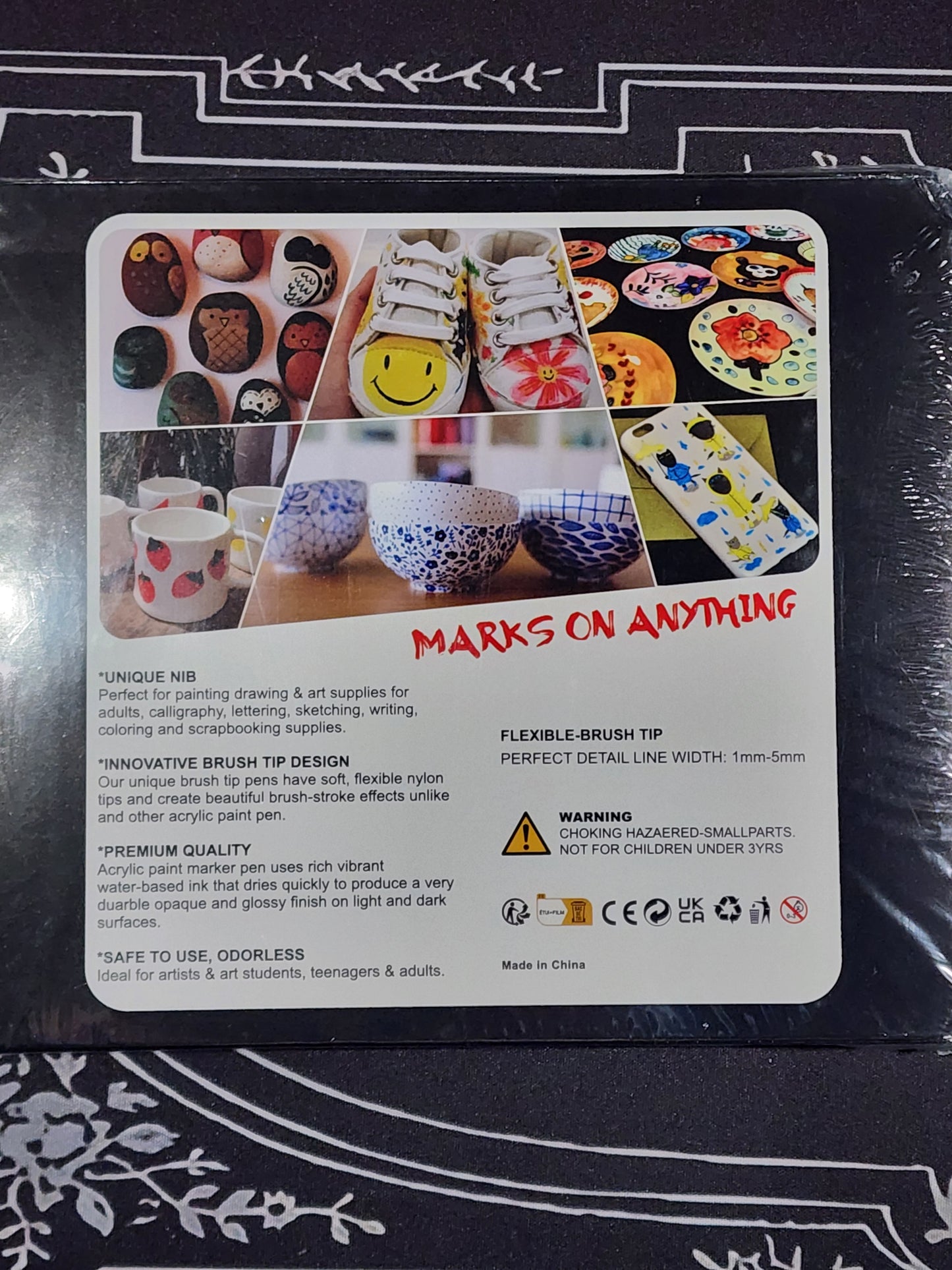 Acrylic Paint Markers adult coloring book pens.