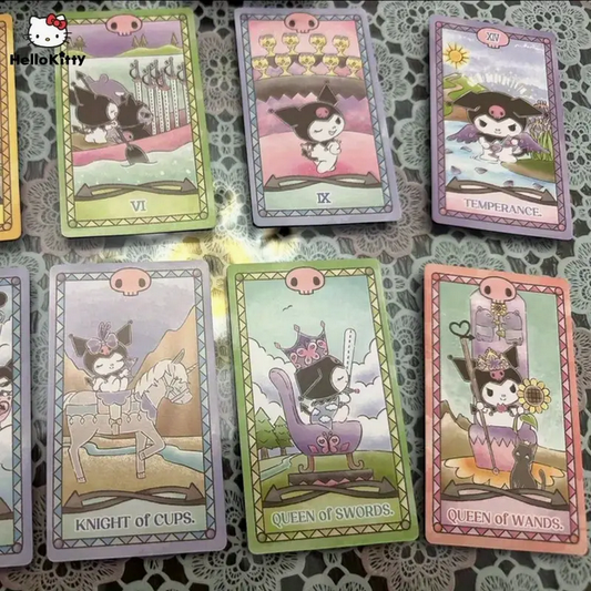Sanrio Luna's Kuromi Tarot Deck Witch Supplies - Gothic & Alternative Gift - Haunted