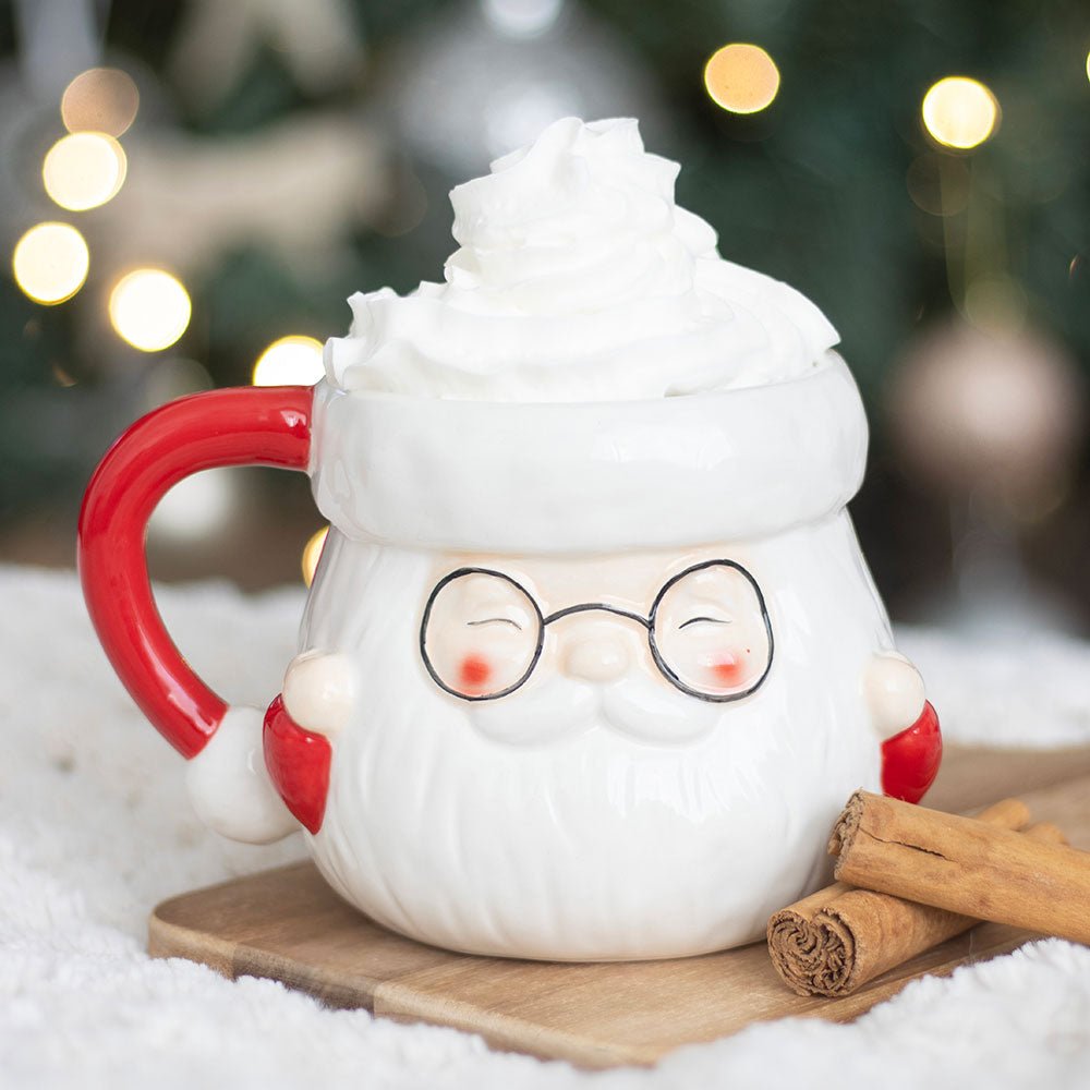 Santa Claus Shaped Mug Christmas Holiday drinkware - Gothic & Alternative Gift - Haunted