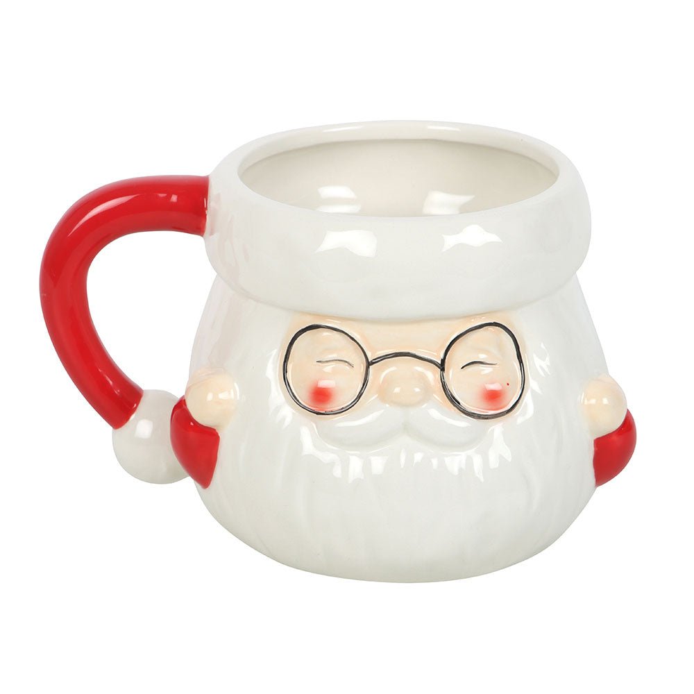 Santa Claus Shaped Mug Christmas Holiday drinkware - Gothic & Alternative Gift - Haunted