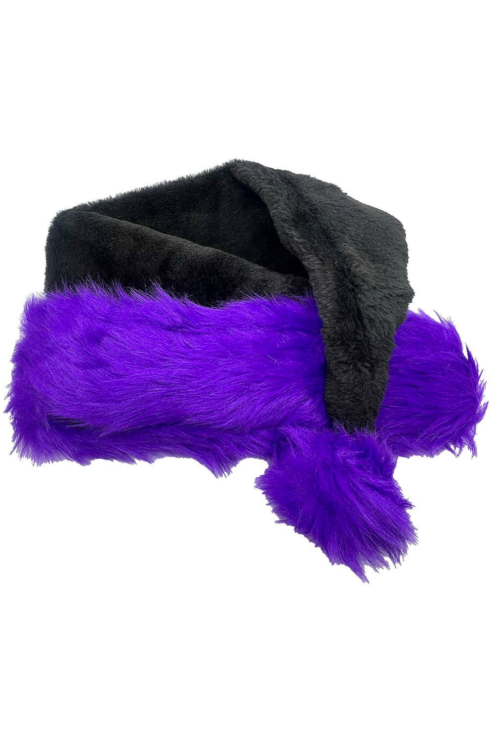 Santa Claws Hat [Black/Purple] Santa Hat Gothmas Creepmas Christmas Holiday Clothing Accessories - Gothic & Alternative Gift - Haunted