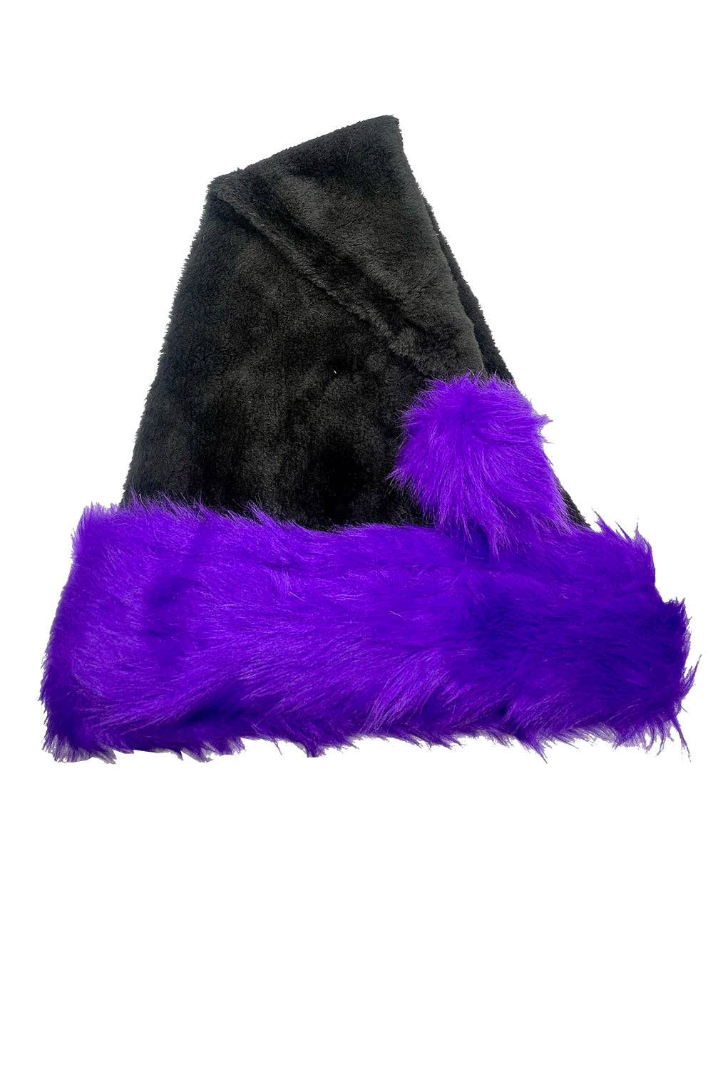 Santa Claws Hat [Black/Purple] Santa Hat Gothmas Creepmas Christmas Holiday Clothing Accessories - Gothic & Alternative Gift - Haunted