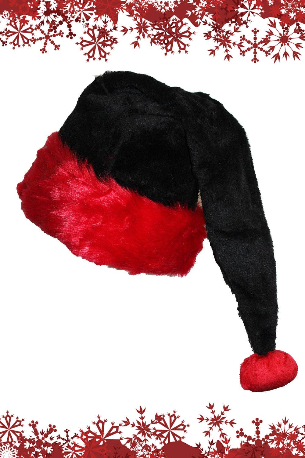 Santa Claws Hat [BLACK/RED] Santa Hat Holiday Creepmas Gothmas Christmas Spooky Gift Clothing Accessories - Gothic & Alternative Gift - Haunted