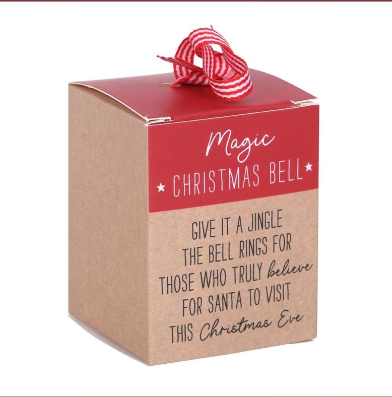 Santa's Magic Christmas Bell Magic Jingle Bell with Gift Box Seasonal Home Decor - Gothic & Alternative Gift - Haunted