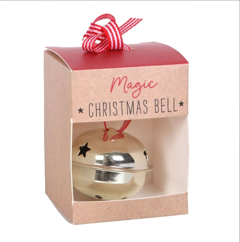 Santa's Magic Christmas Bell Magic Jingle Bell with Gift Box Seasonal Home Decor - Gothic & Alternative Gift - Haunted