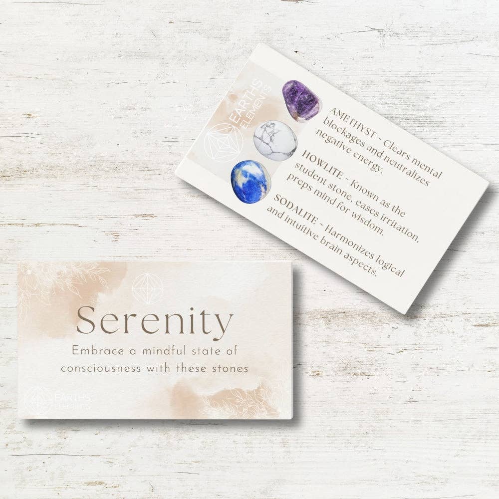 Serenity Intentions Bracelet Set Crystals - Gothic & Alternative Gift - Haunted
