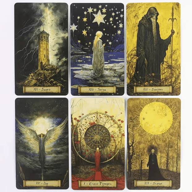Shadow Fate Russian Tarot Card Deck Witch Supplies - Gothic & Alternative Gift - Haunted
