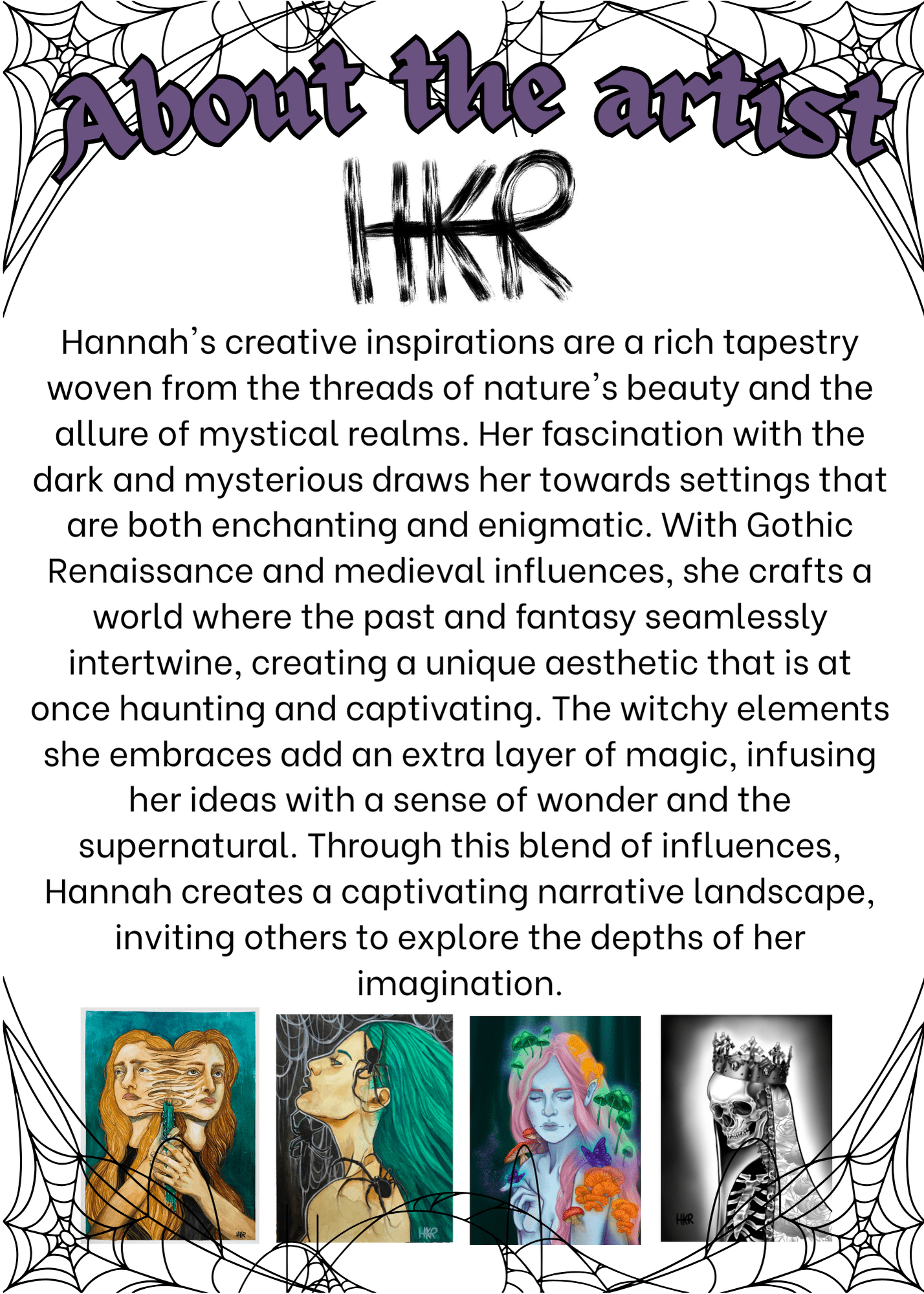Sharp wind original artist print by HKR Original Artwork - Gothic & Alternative Gift - Haunted