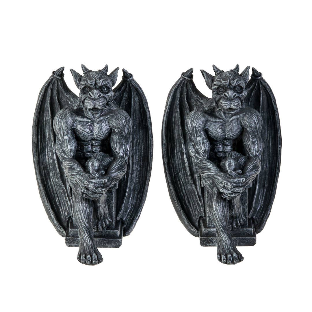 Sitting Gargoyle Bookends Book Holders Bookends - Gothic & Alternative Gift - Haunted