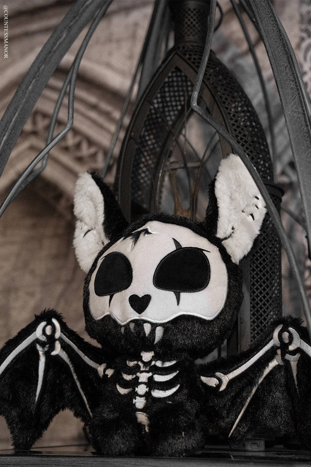 Skelebat Plush Toy Skeleton Bat Gothic Stuffed Animals - Gothic & Alternative Gift - Haunted