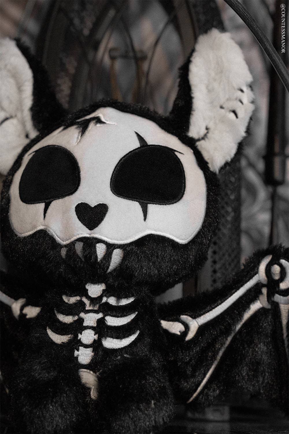 Skelebat Plush Toy Skeleton Bat Gothic Stuffed Animals - Gothic & Alternative Gift - Haunted