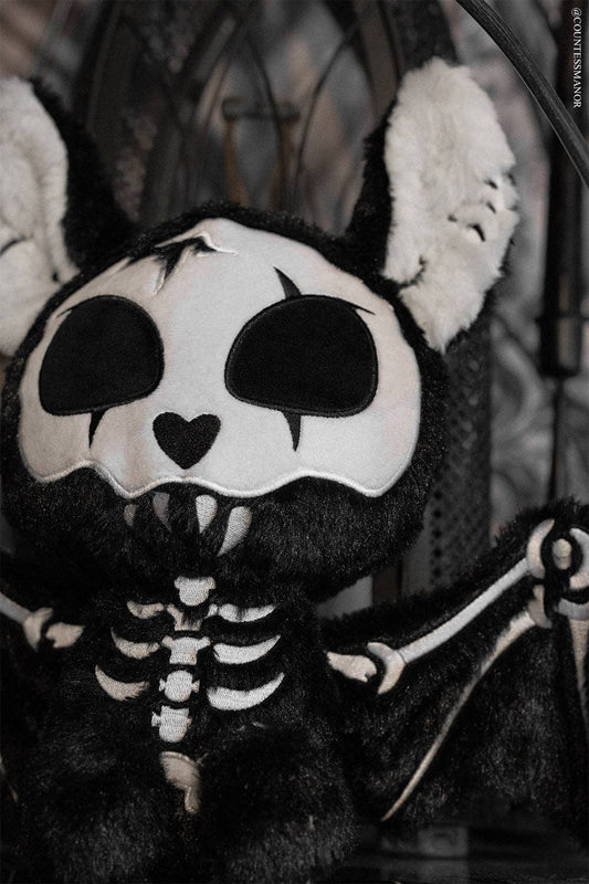 Skelebat Plush Toy Skeleton Bat Gothic Stuffed Animals - Gothic & Alternative Gift - Haunted