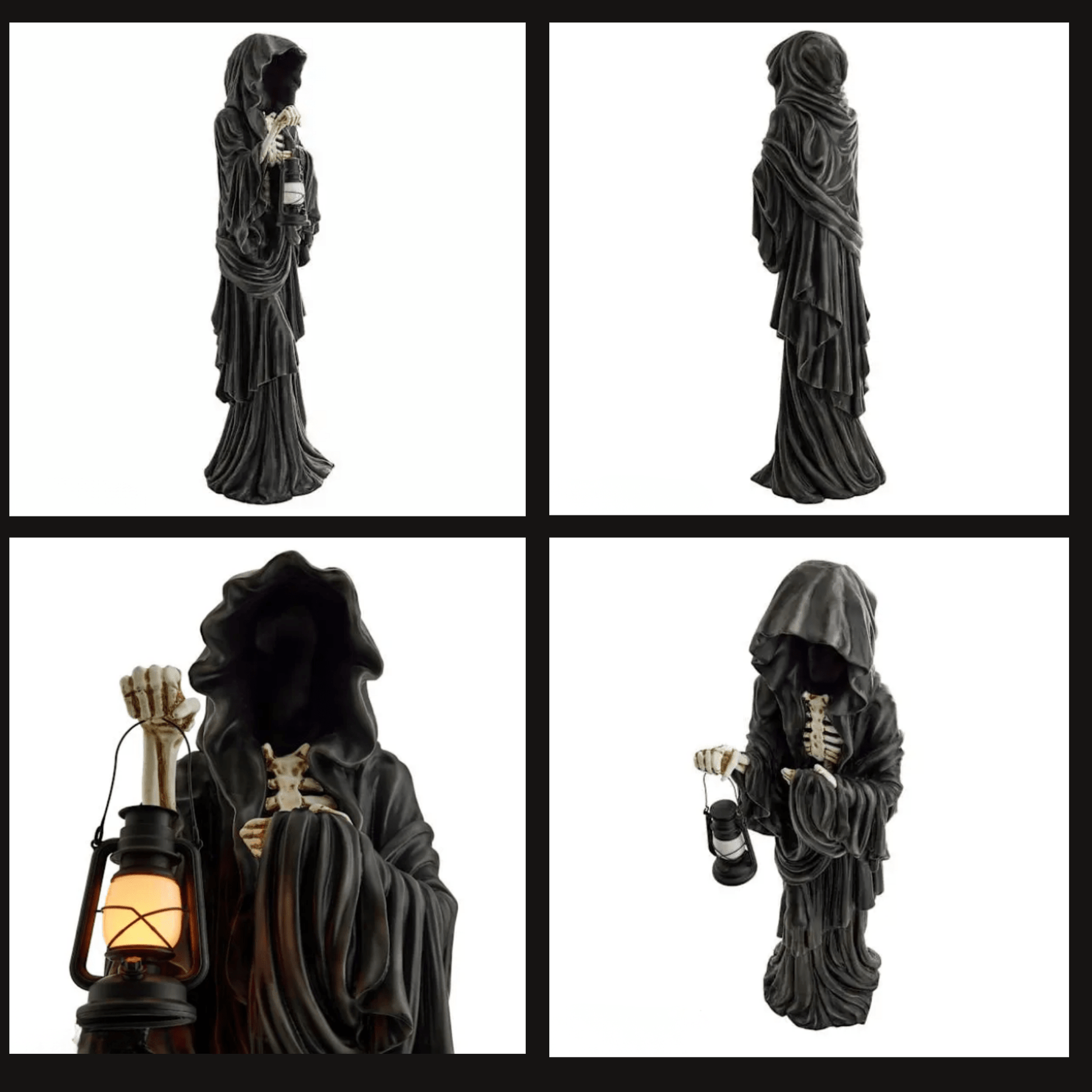 Skeleton Grim Reaper LIT 6 foot tall Figure Statue Home Decor - Gothic & Alternative Gift - Haunted