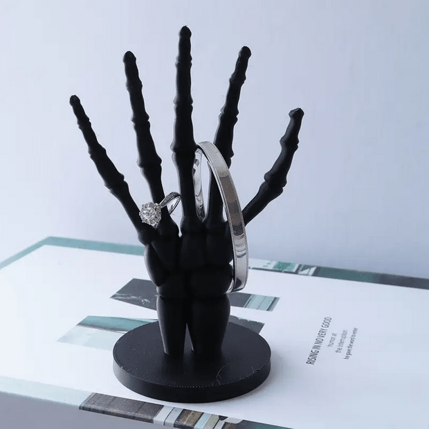 Skeleton Hand Jewelry Box Ring Holder Tray Witchy Jewelry - Gothic & Alternative Gift - Haunted