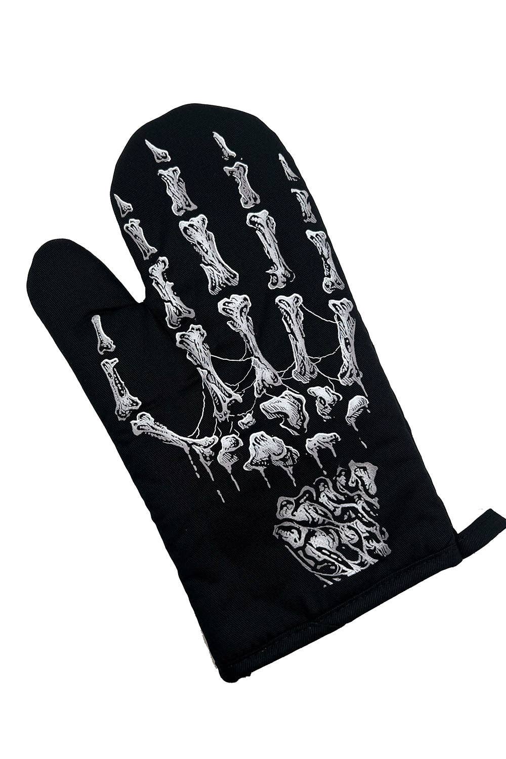 Skeleton Hand Oven Mitts Set of 2 Accessories - Gothic & Alternative Gift - Haunted