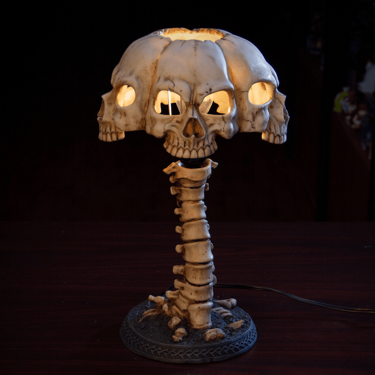 Skull Lamp Home Decor - Gothic & Alternative Gift - Haunted