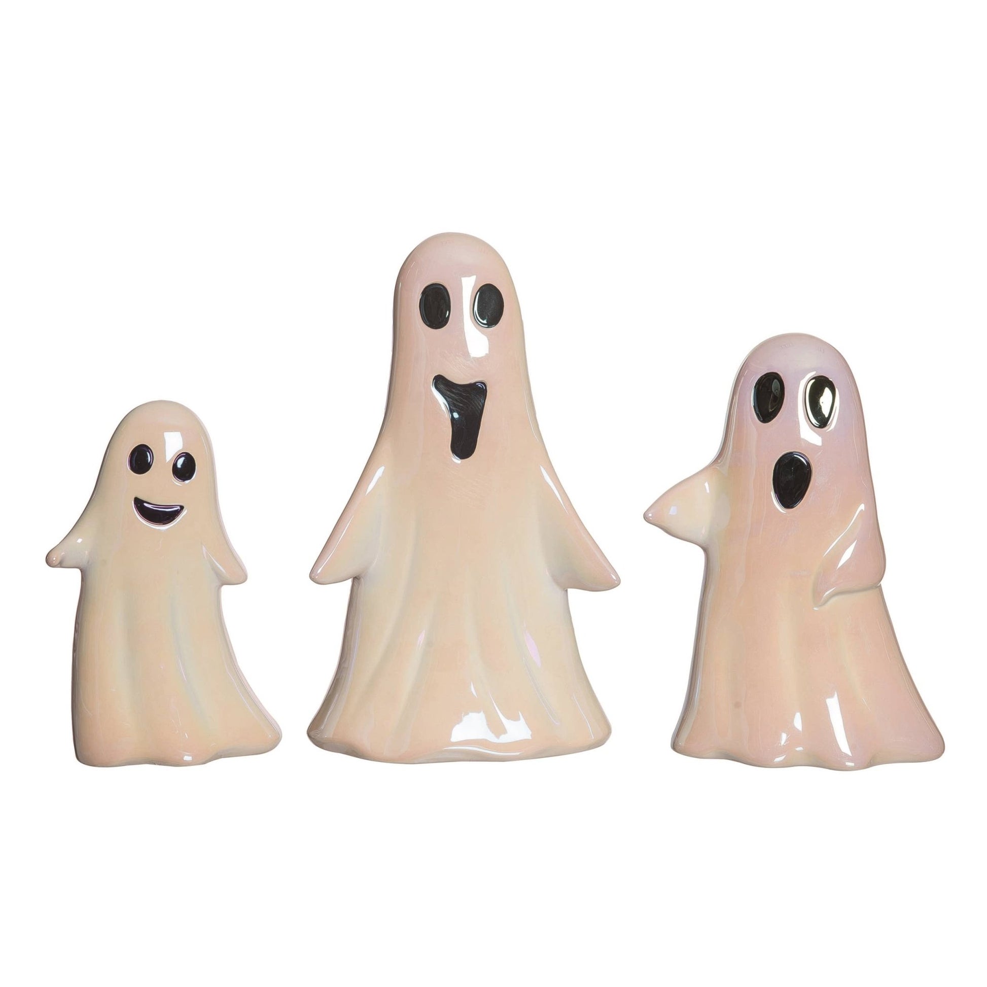 Slim Ghosts figures Luminesce Pearlescent Holiday Craft and Decor - Gothic & Alternative Gift - Haunted