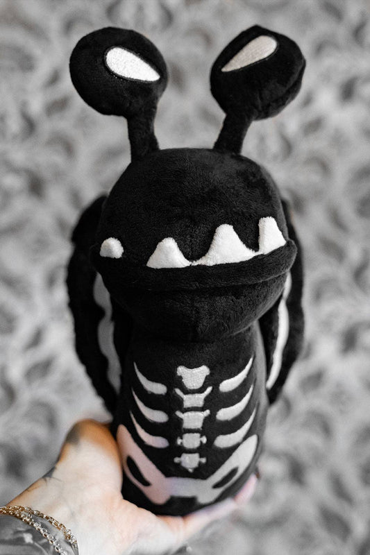 Slugula Skeleton Snail Plush Toy Plush Toy - Gothic & Alternative Gift - Haunted