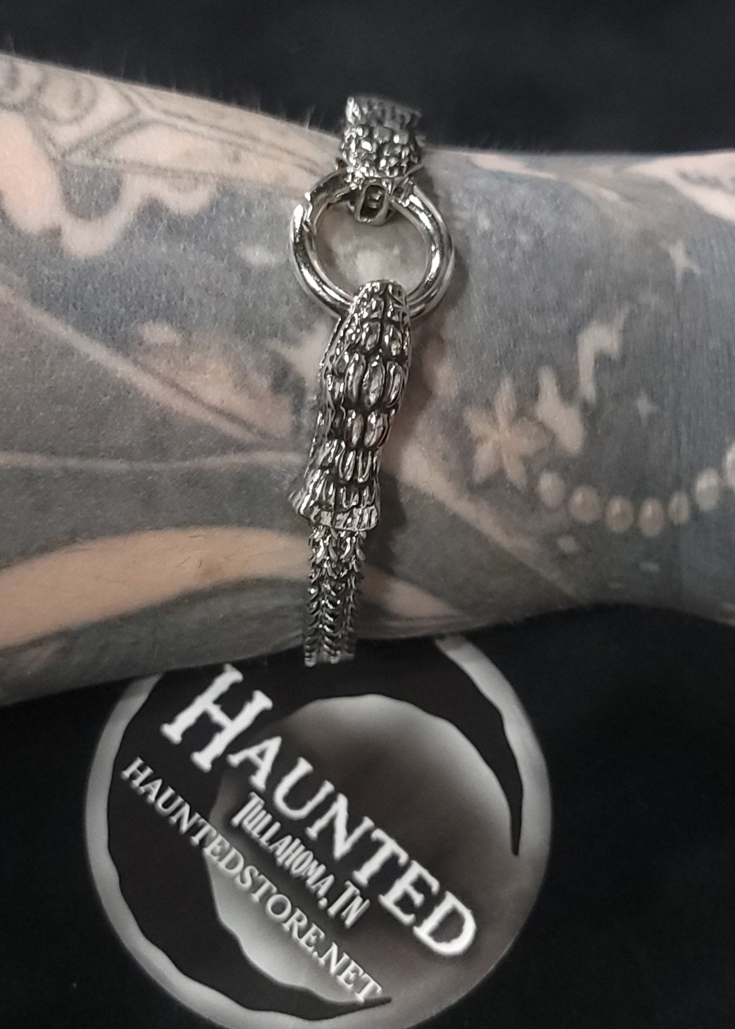 Snake Head Chain Bracelet Jewelry - Gothic & Alternative Gift - Haunted