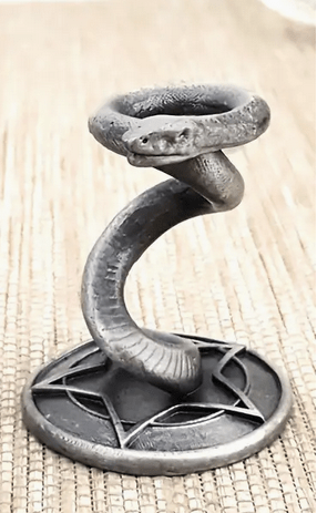 Snake-Inspired Crystal Ball Holder - Gothic & Alternative Gift - Haunted