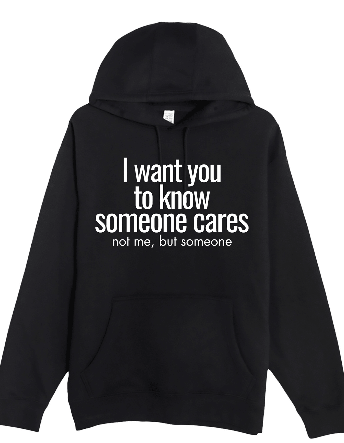 Someone who cares Custom Black Hoodie Sweatshirt Pullover Clothing - Gothic & Alternative Gift - Haunted