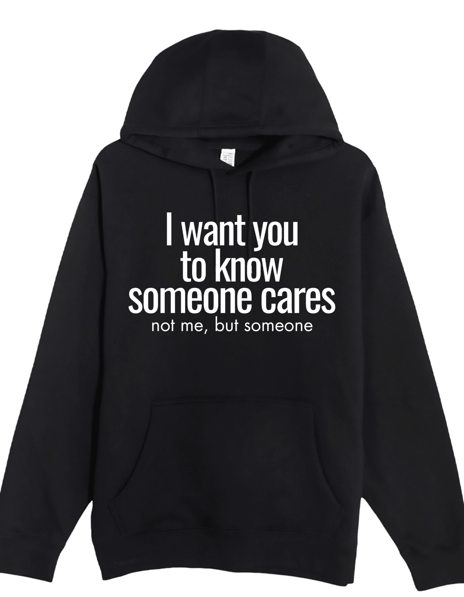 Someone who cares Custom Black Hoodie Sweatshirt Pullover Clothing - Gothic & Alternative Gift - Haunted
