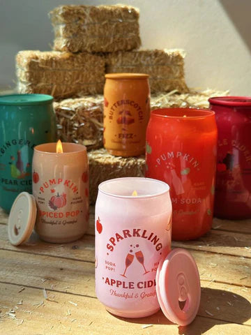 Sparkling Apple Cider Pop Large Candle