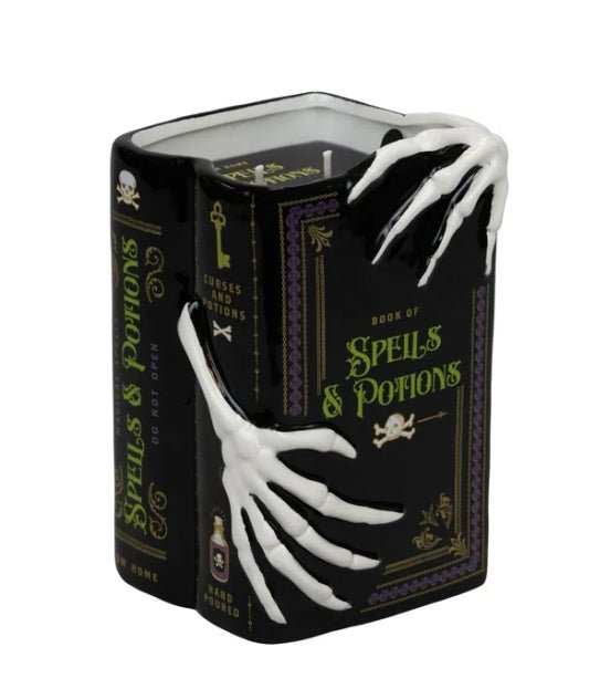 Spells & Potions Stack of Books XXL Large Candle Candles - Gothic & Alternative Gift - Haunted