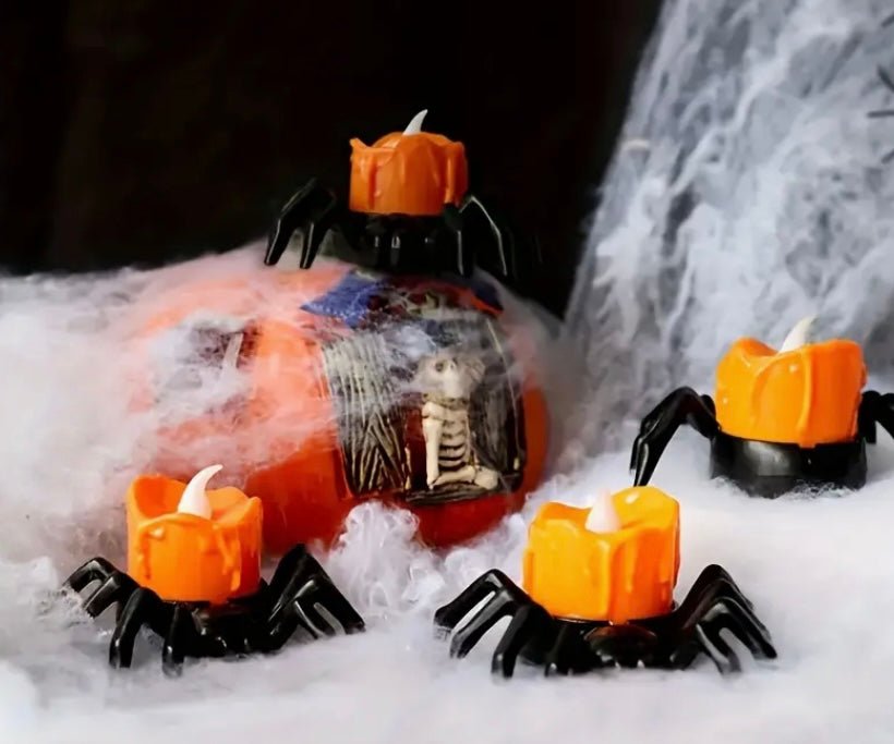 Spider tea light candles Candles - Gothic & Alternative Gift - Haunted
