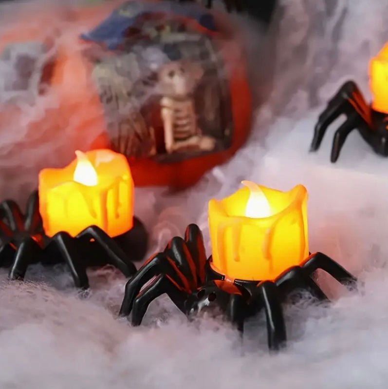 Spider tea light candles Candles - Gothic & Alternative Gift - Haunted