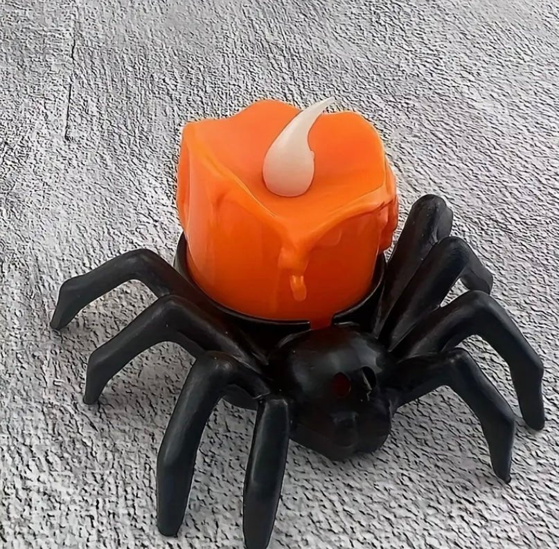 Spider tea light candles Candles - Gothic & Alternative Gift - Haunted