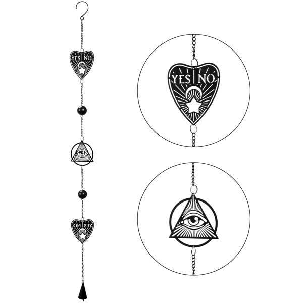 Spirit Board Planchette All Seeing Eye Hanging Indoor Outdoor Decoration Wind Chime Sun catcher Witch Supplies - Gothic & Alternative Gift - Haunted