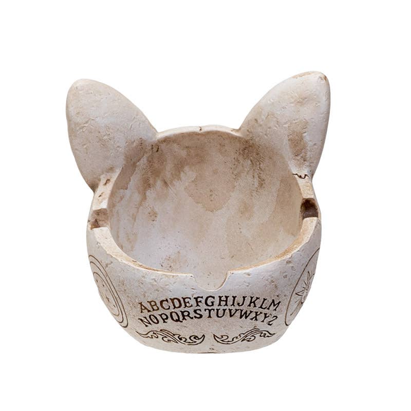 Spirit Cat Skull Ashtray Home Decor - Gothic & Alternative Gift - Haunted
