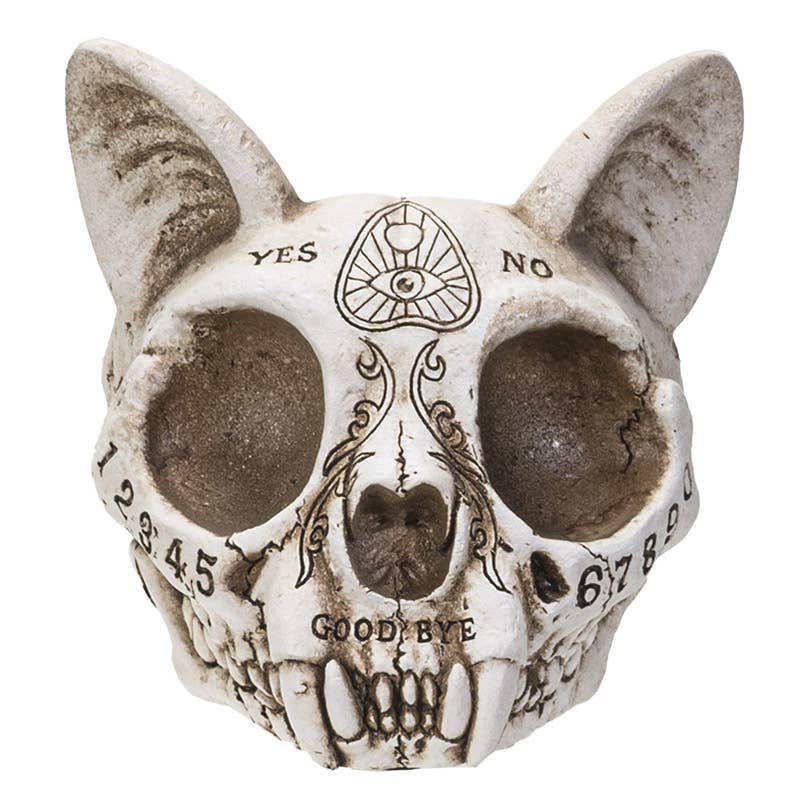 Spirit Cat Skull Ashtray Home Decor - Gothic & Alternative Gift - Haunted