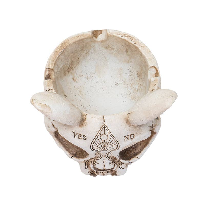 Spirit Cat Skull Ashtray Home Decor - Gothic & Alternative Gift - Haunted