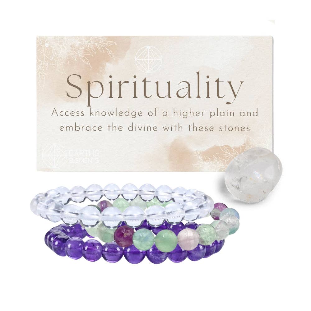 Spirituality Intentions Bracelet Set Crystal - Gothic & Alternative Gift - Haunted