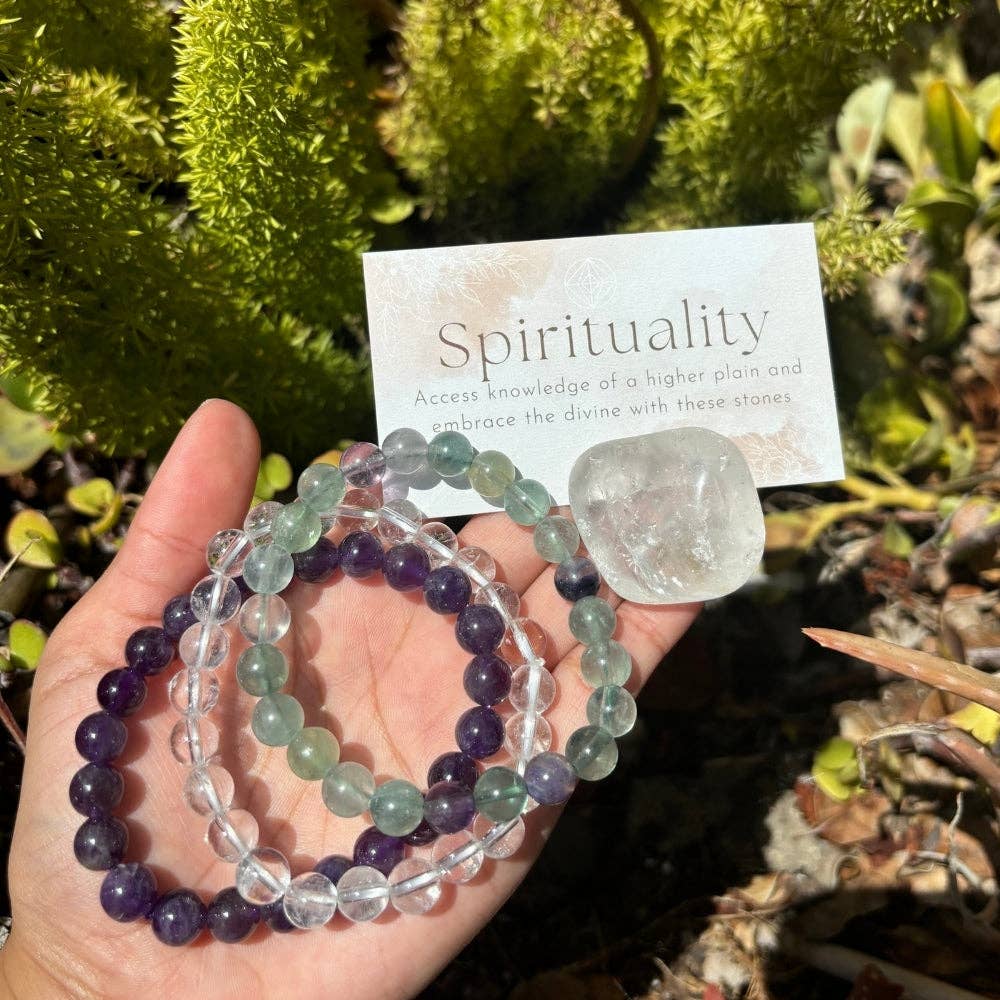 Spirituality Intentions Bracelet Set Crystal - Gothic & Alternative Gift - Haunted