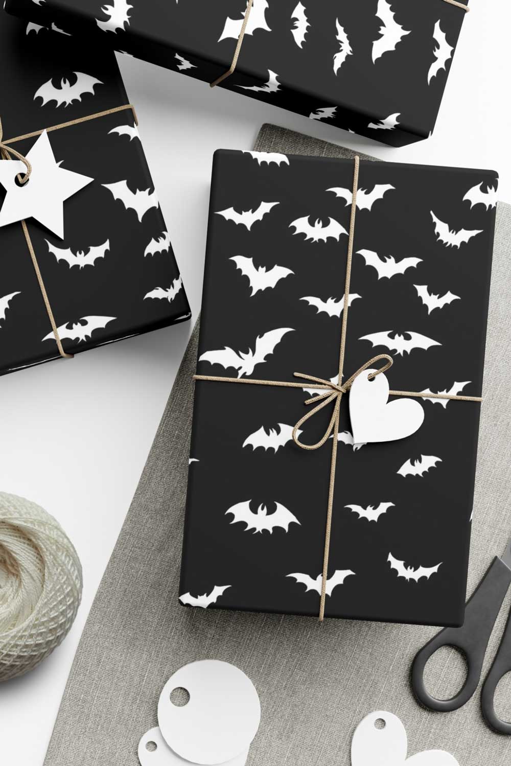 Spooky Bats Wrapping Paper [30" x 196"] Wrapping Paper - Gothic & Alternative Gift - Haunted