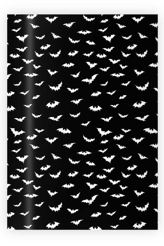 Spooky Bats Wrapping Paper [30" x 196"] Wrapping Paper - Gothic & Alternative Gift - Haunted