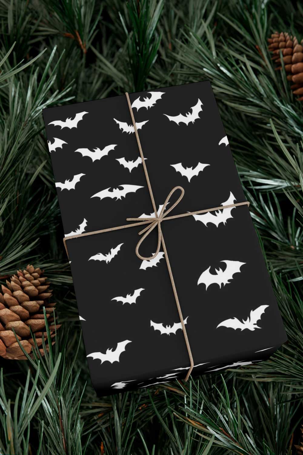 Spooky Bats Wrapping Paper [30" x 196"] Wrapping Paper - Gothic & Alternative Gift - Haunted
