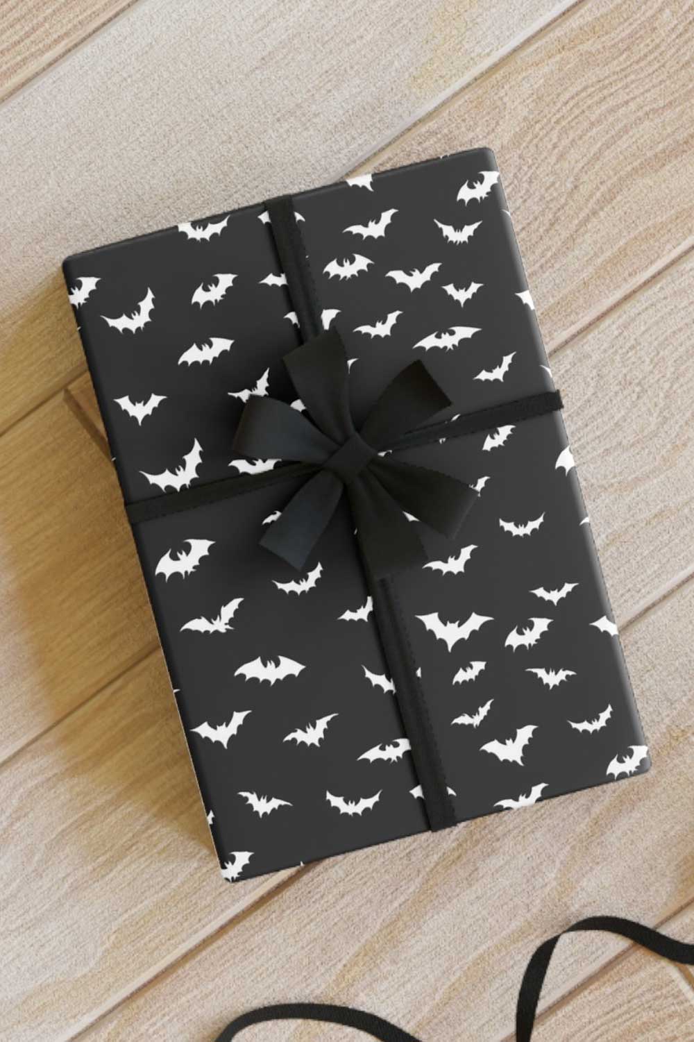 Spooky Bats Wrapping Paper [30" x 196"] Wrapping Paper - Gothic & Alternative Gift - Haunted