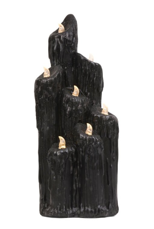 Spooky LED Lit Melting Candles — Extra Large Halloween Decor Home Decor - Gothic & Alternative Gift - Haunted